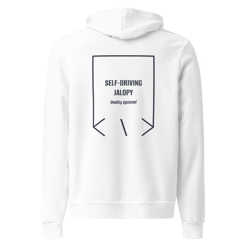 Self-Driving Jalopy — White Heather Navy back mockup