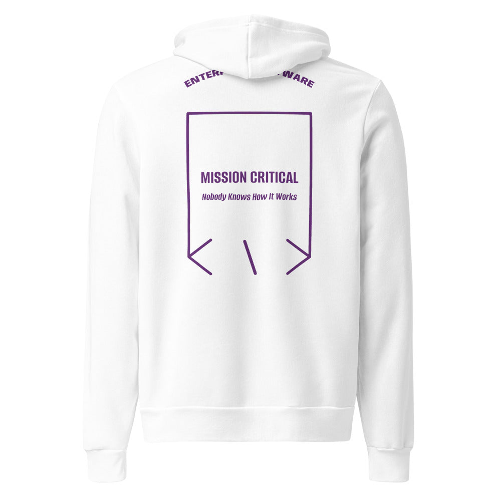 Mission Critical — White Team Purple back mockup