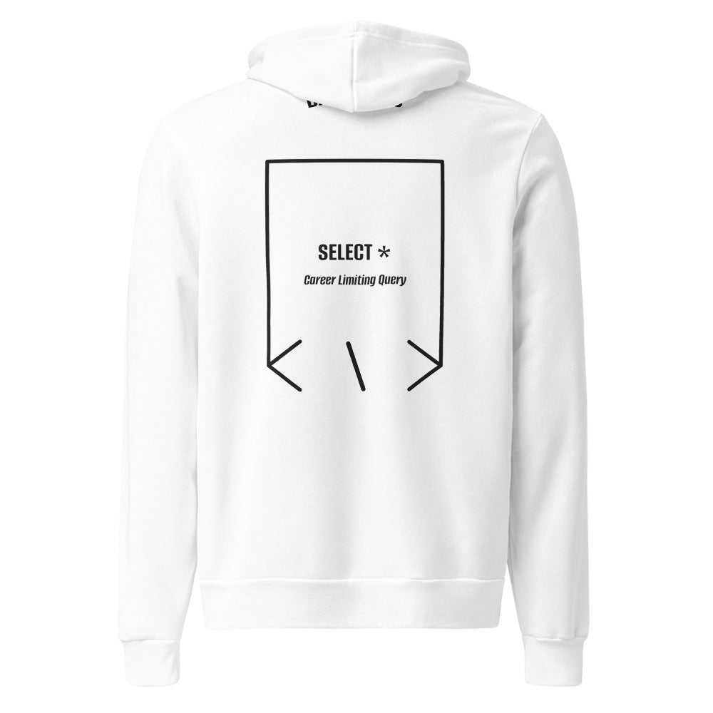 SELECT * — White Black Heather back mockup