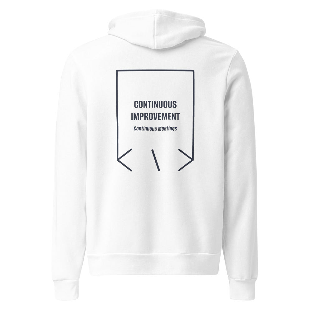Continuous Improvement — White Heather Navy back mockup