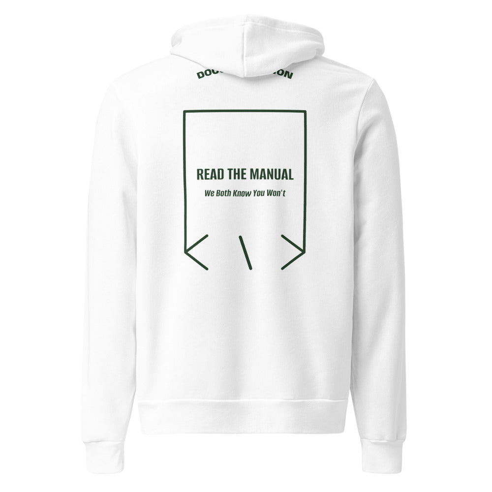 Read The Manual — White Forest back mockup