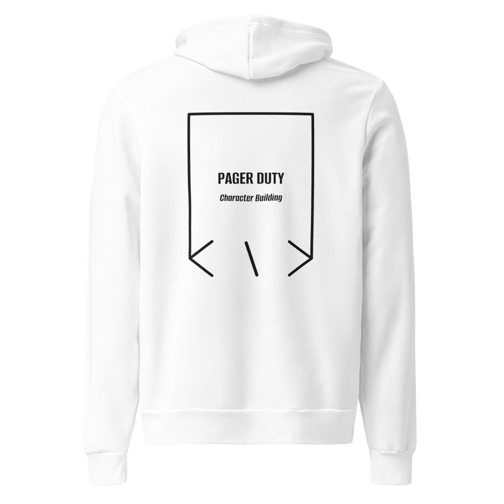 Pager Duty — White Black back mockup