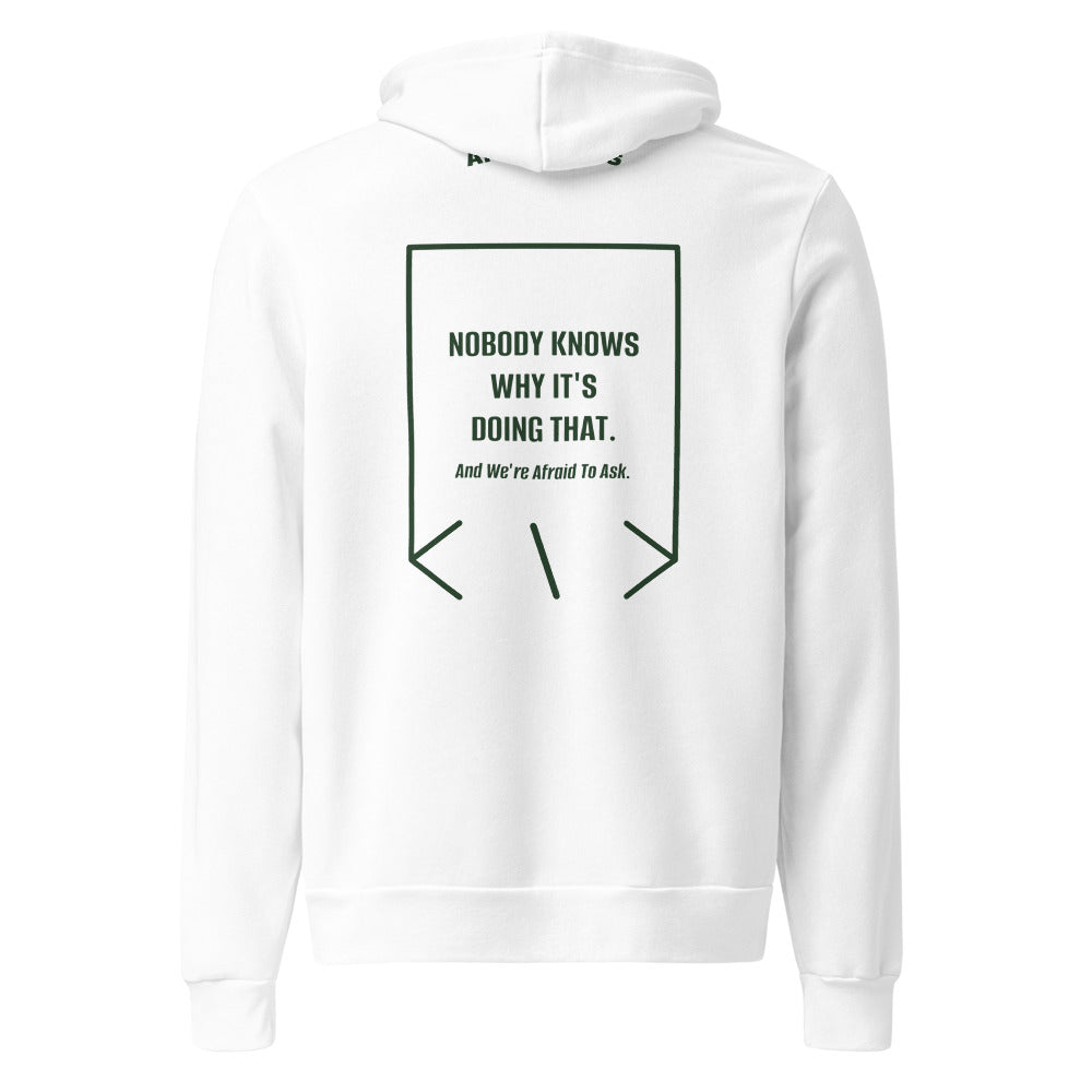 Nobody Knows Why It's Doing That. — White Forest back mockup