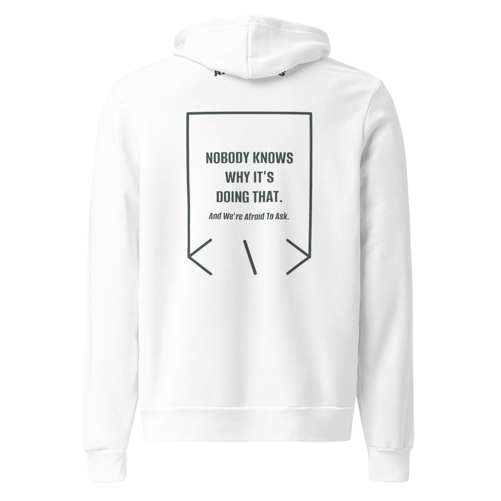 Nobody Knows Why It's Doing That. — White Heather Forest back mockup