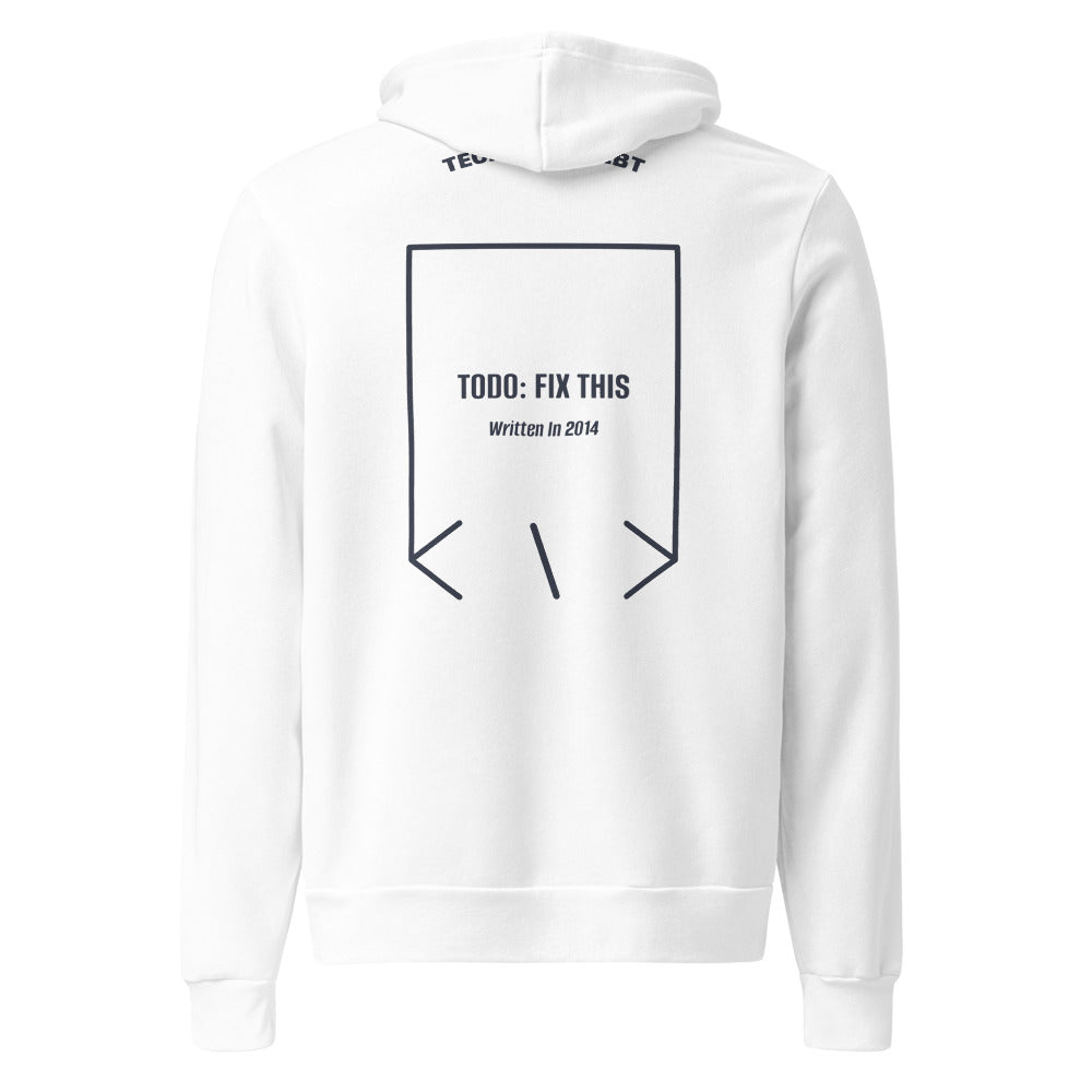 TODO: Fix This — White Heather Navy back mockup