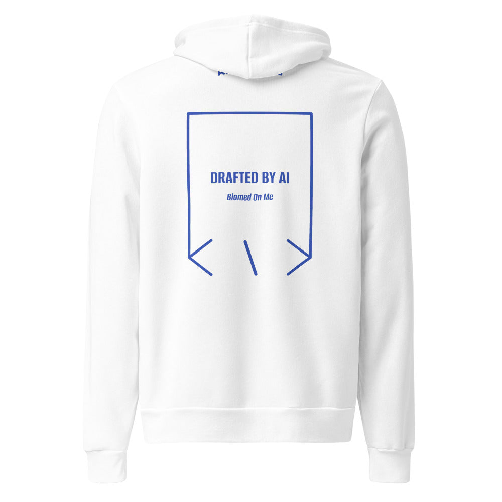 Drafted By AI — White True Royal back mockup