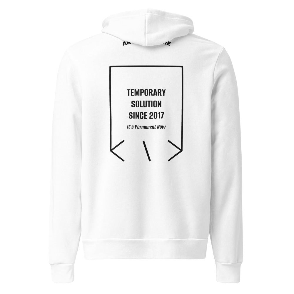 Temporary Solution Since 2017 — White Black back mockup