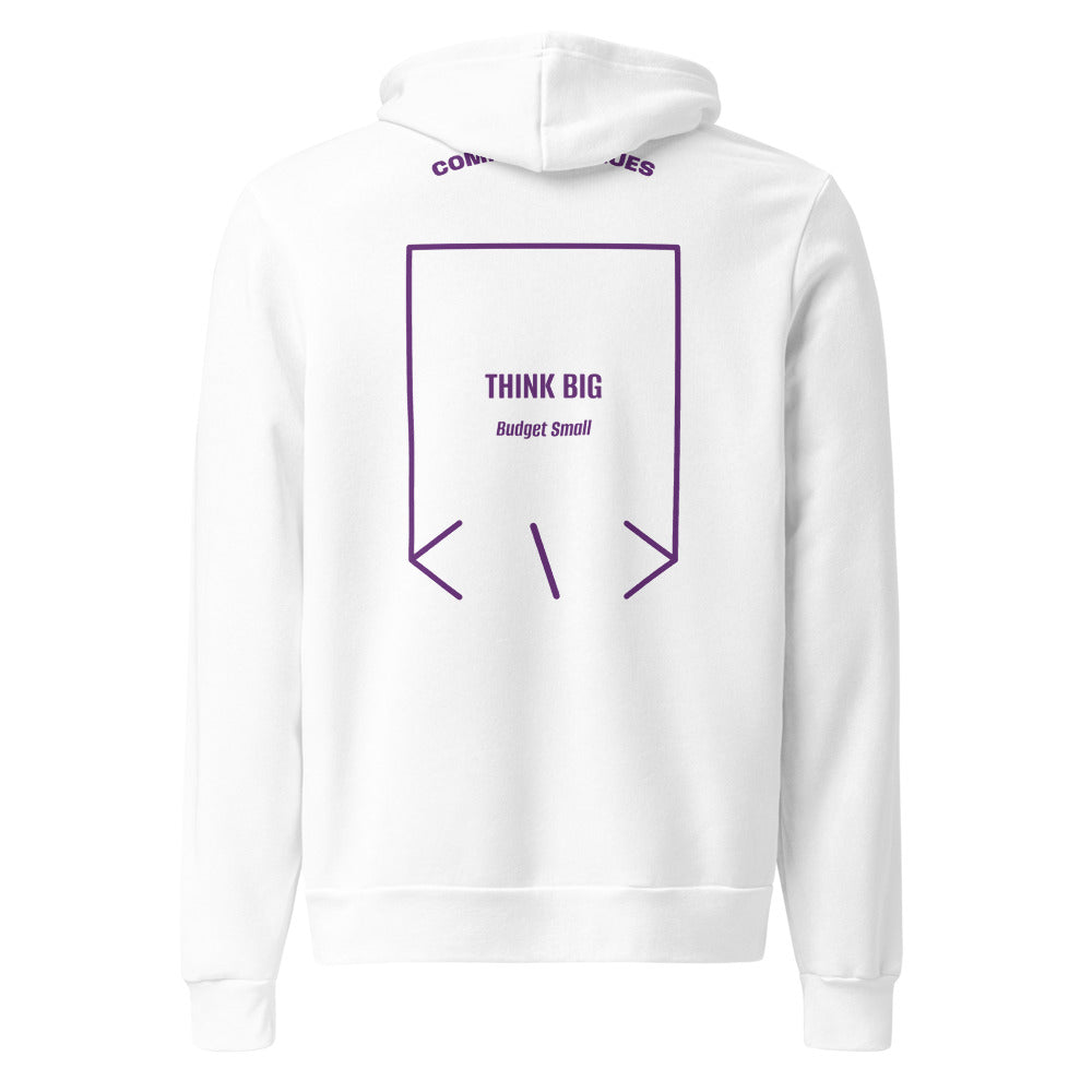 Think Big — White Team Purple back mockup