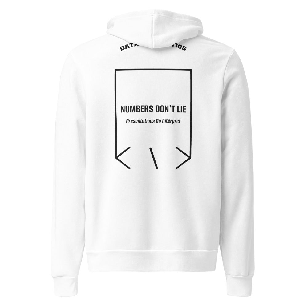 Numbers Don't Lie — White Black Heather back mockup