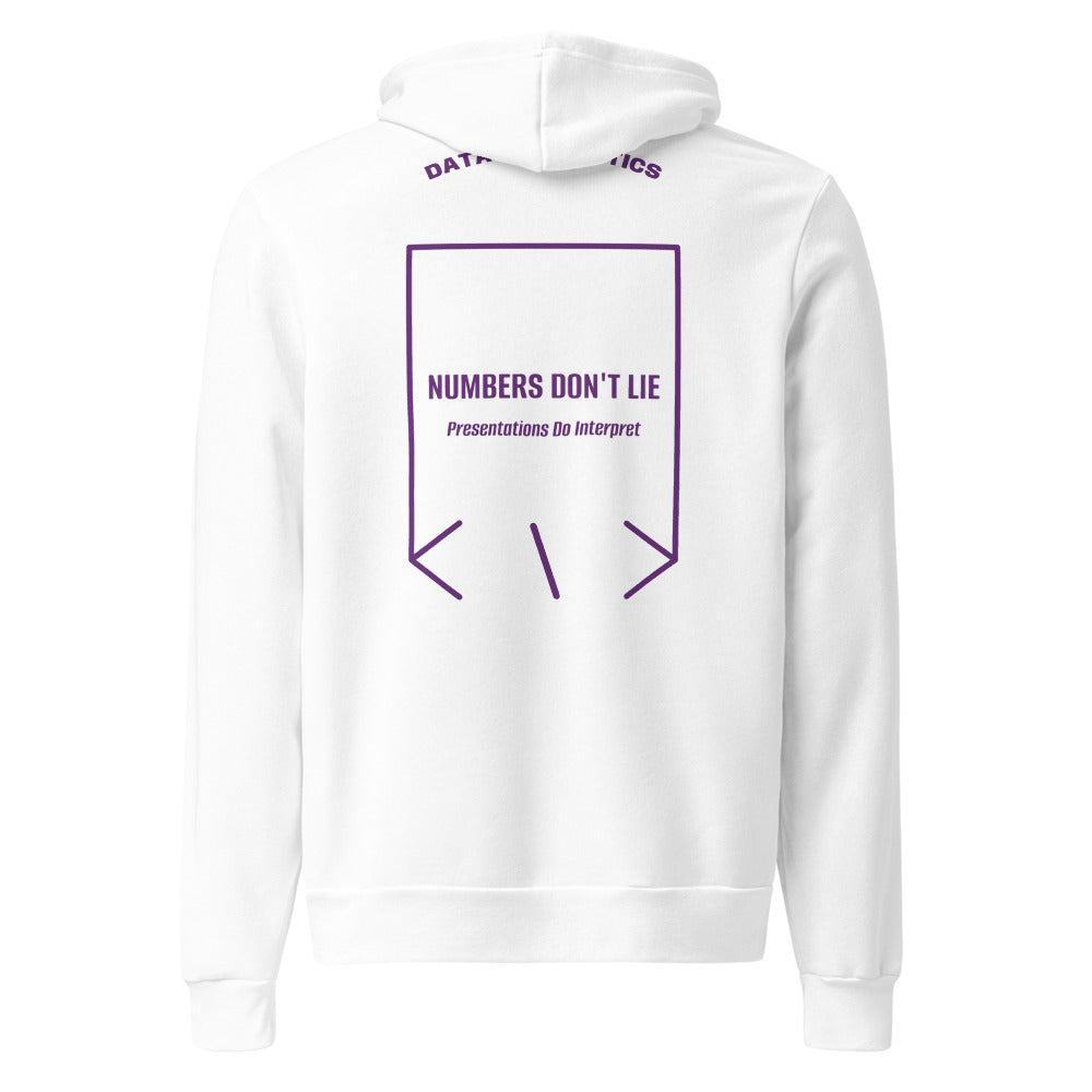 Numbers Don't Lie — White Team Purple back mockup