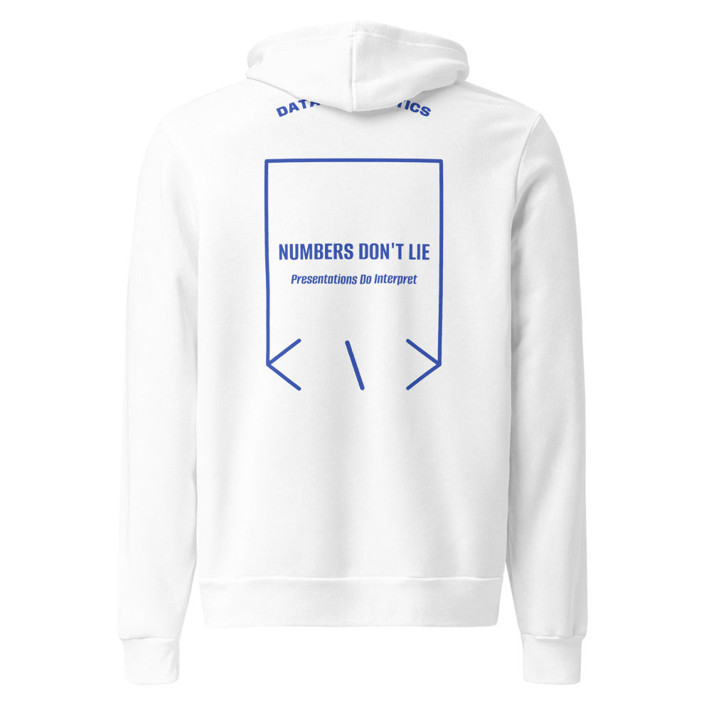 Numbers Don't Lie — White True Royal back mockup
