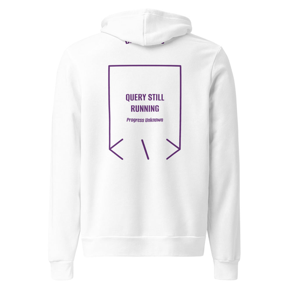 Query Still Running — secondary back mockup