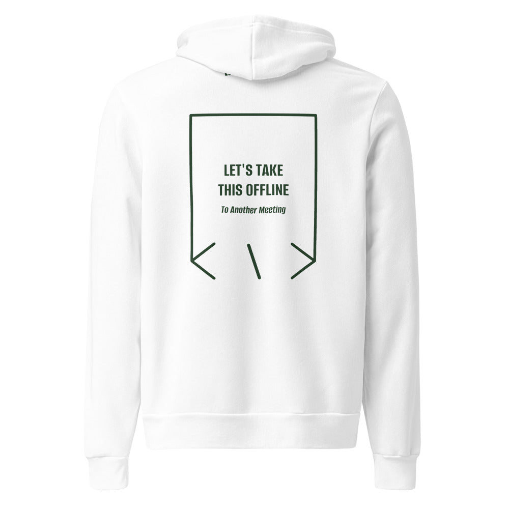 Let's Take This Offline — White Forest back mockup