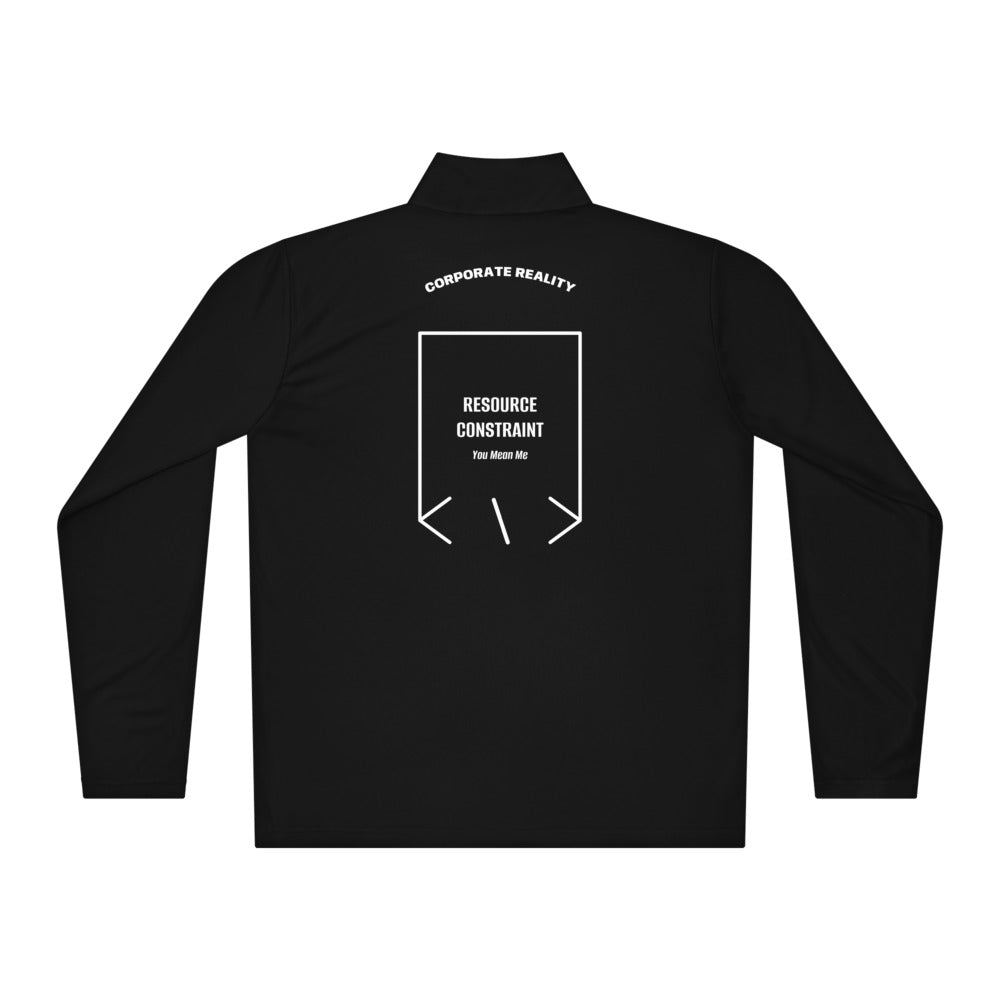 Resource Constraint — Black White back mockup