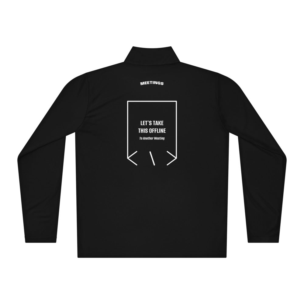 Let's Take This Offline — Black White back mockup