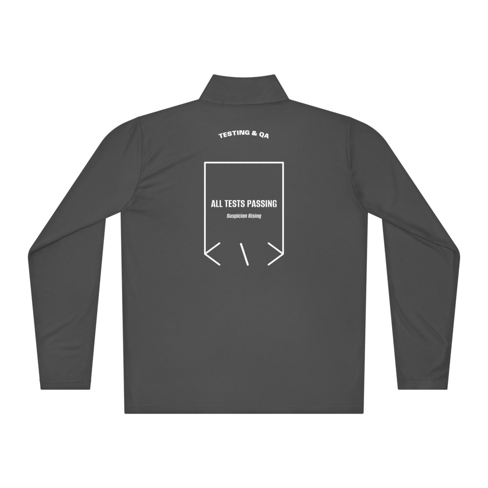 All Tests Passing — Iron Grey White back mockup