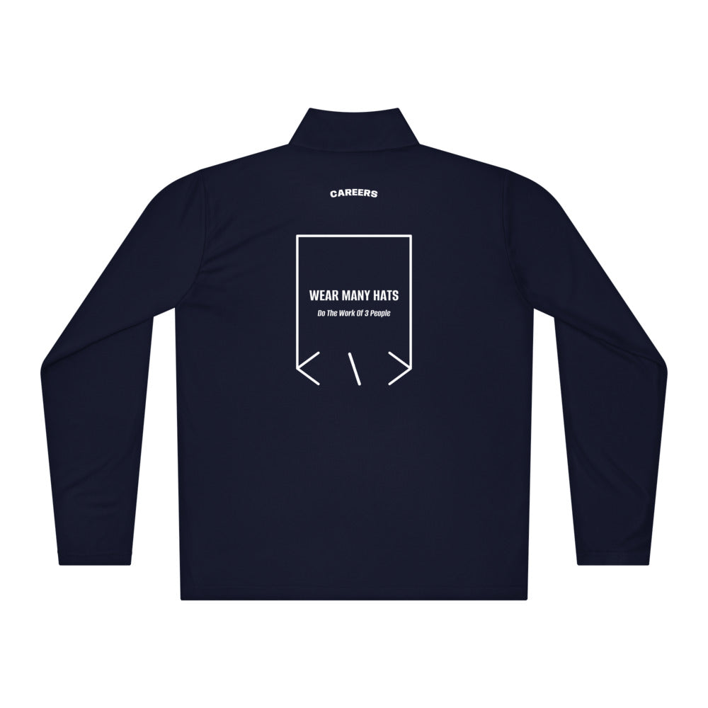 Wear Many Hats — True Navy White back mockup