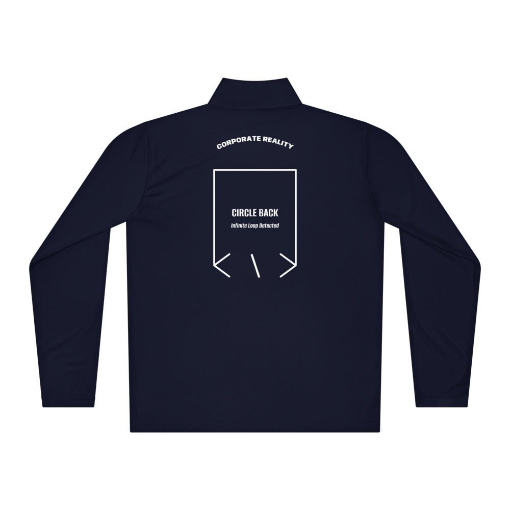 Circle Back — True Navy White back mockup