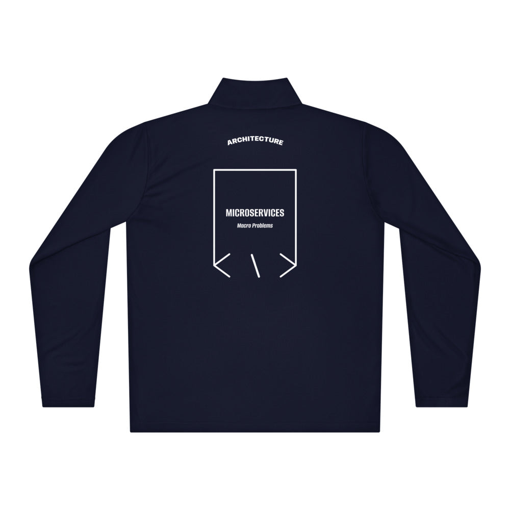 Microservices — True Navy White back mockup