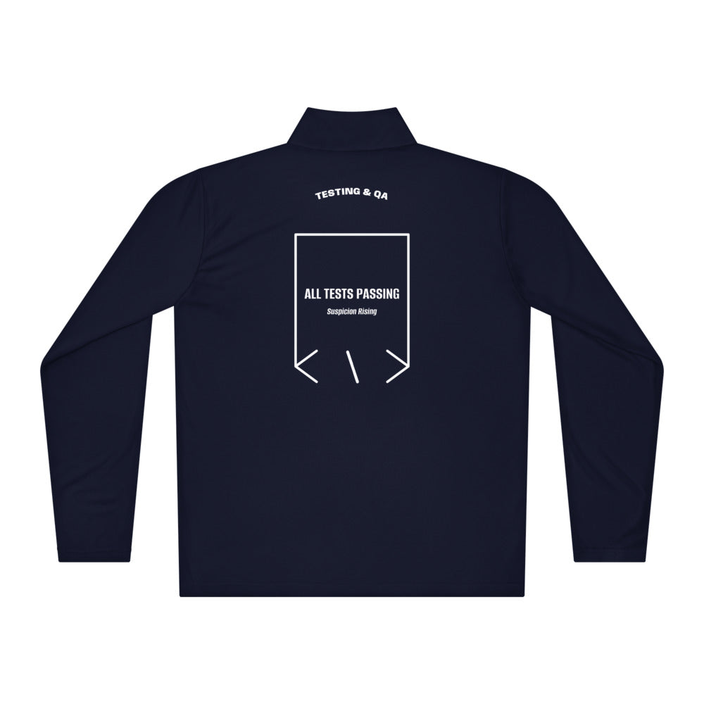 All Tests Passing — True Navy White back mockup