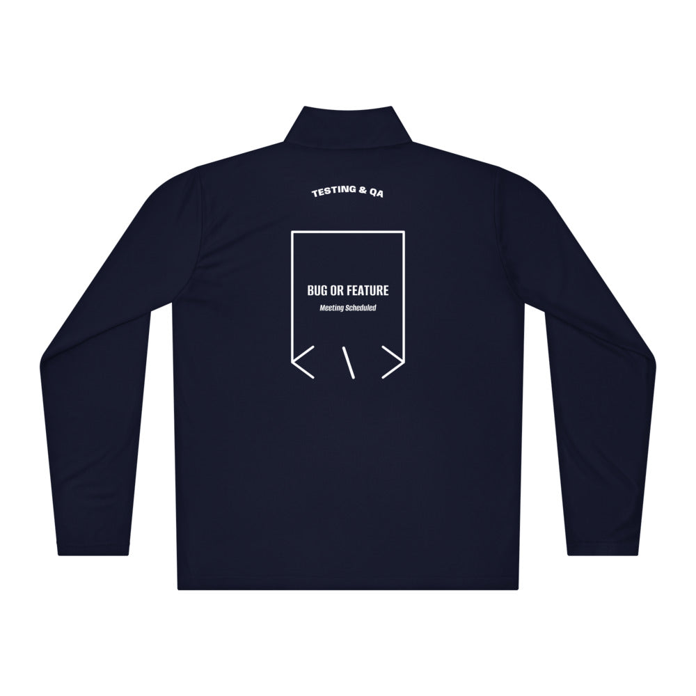 Bug Or Feature — True Navy White back mockup