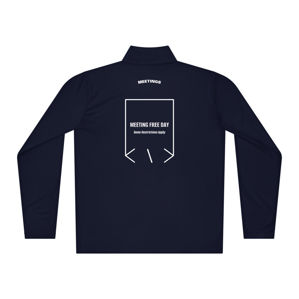 Meeting Free Day — True Navy White back mockup