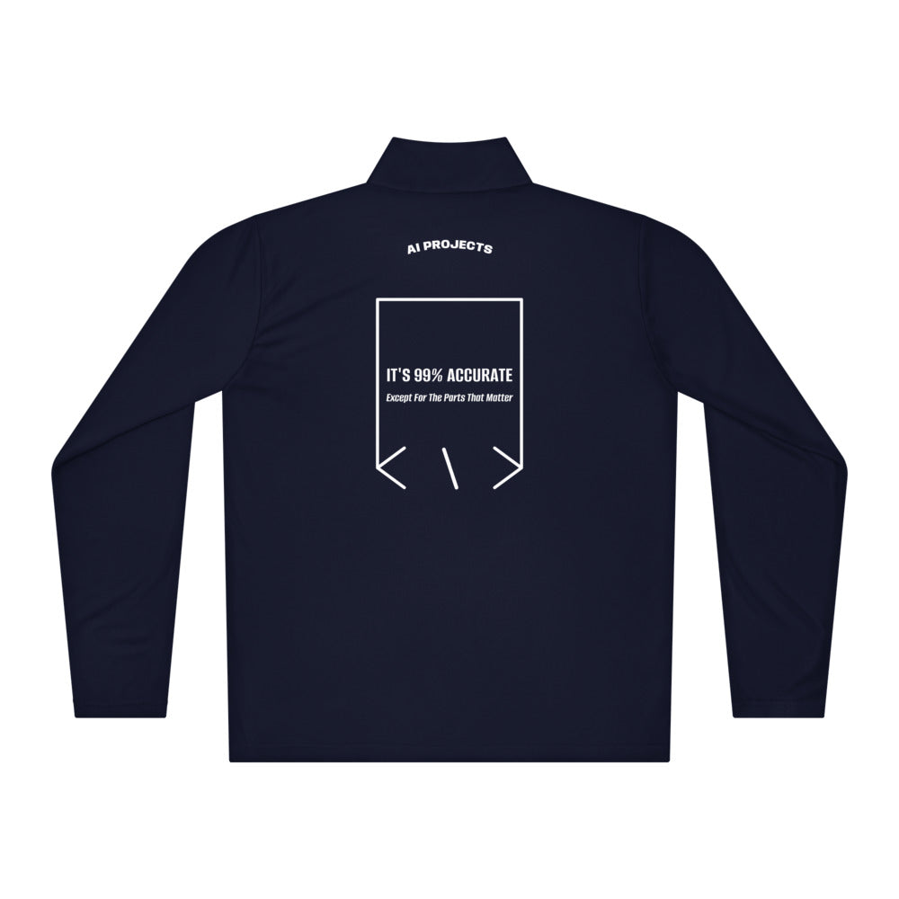 It's 99% Accurate — True Navy White back mockup