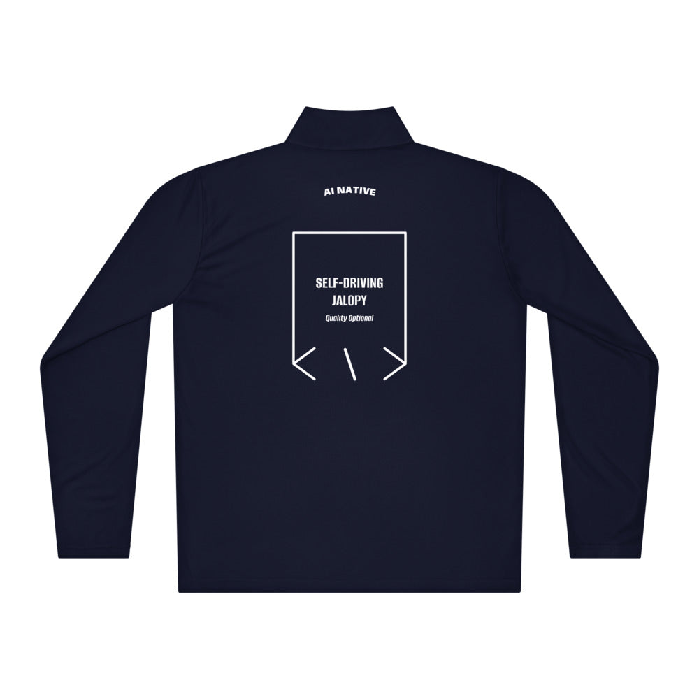 Self-Driving Jalopy — True Navy White back mockup
