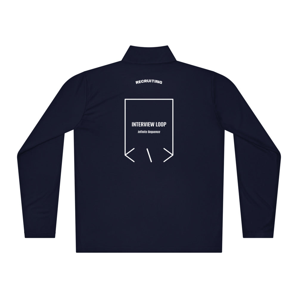 Interview Loop — True Navy White back mockup