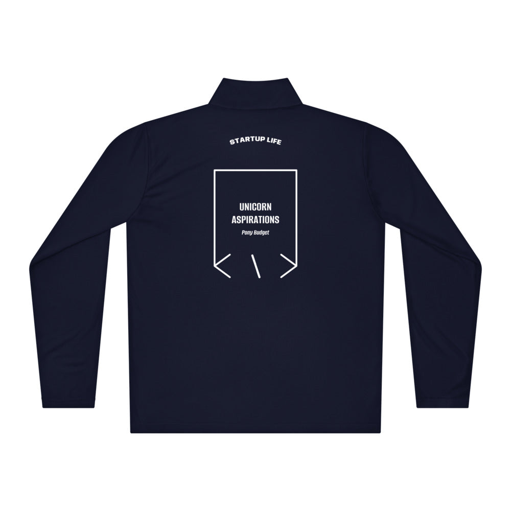 Unicorn Aspirations — True Navy White back mockup