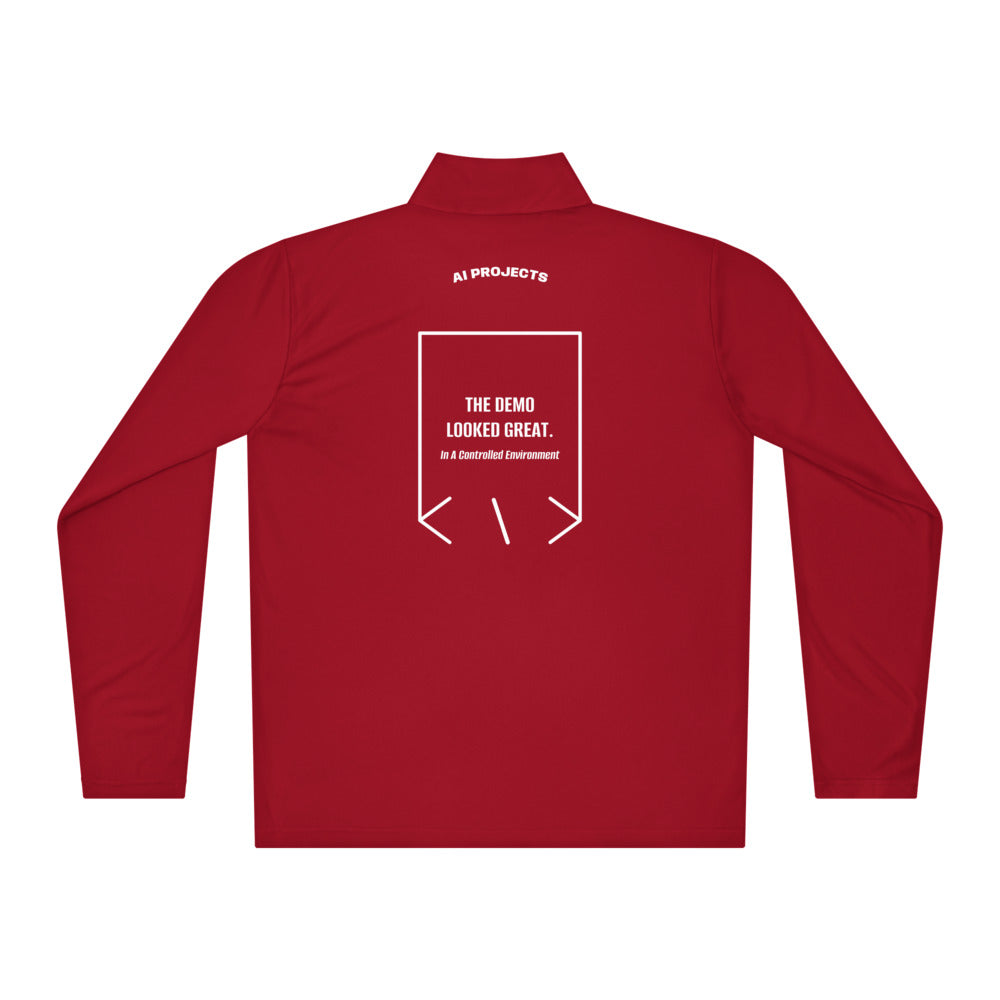 The Demo Looked Great. — True Red White back mockup