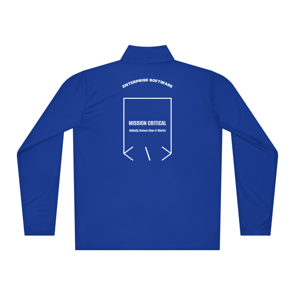 Mission Critical — True Royal White back mockup