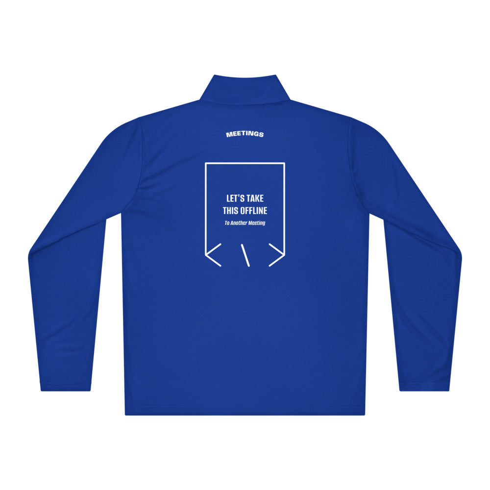 Let's Take This Offline — True Royal White back mockup