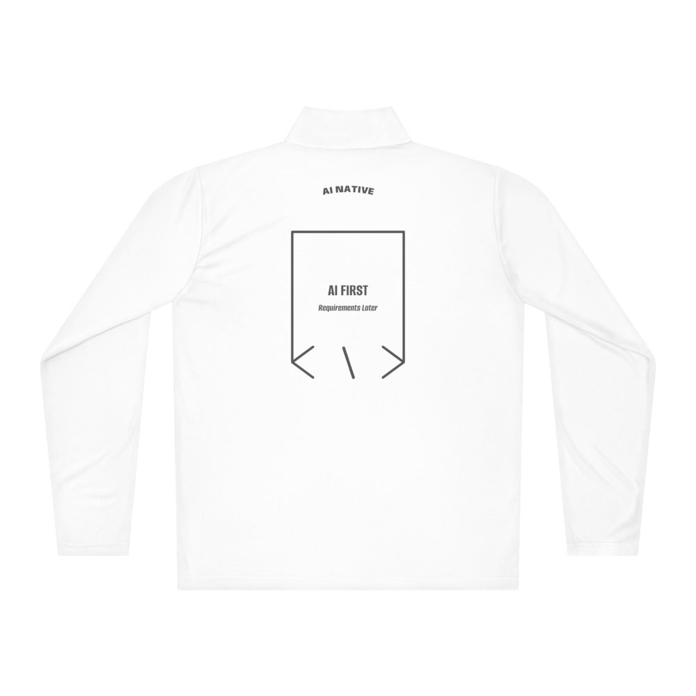 AI First — White Iron Grey back mockup