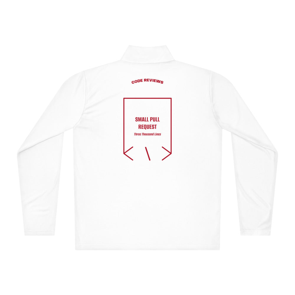 Small Pull Request — White True Red back mockup