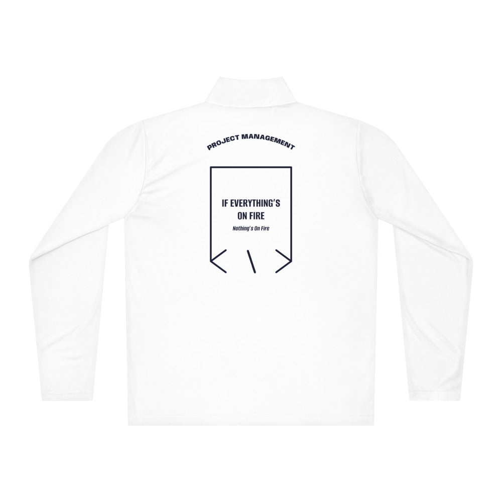If Everything’s On Fire — White True Navy back mockup