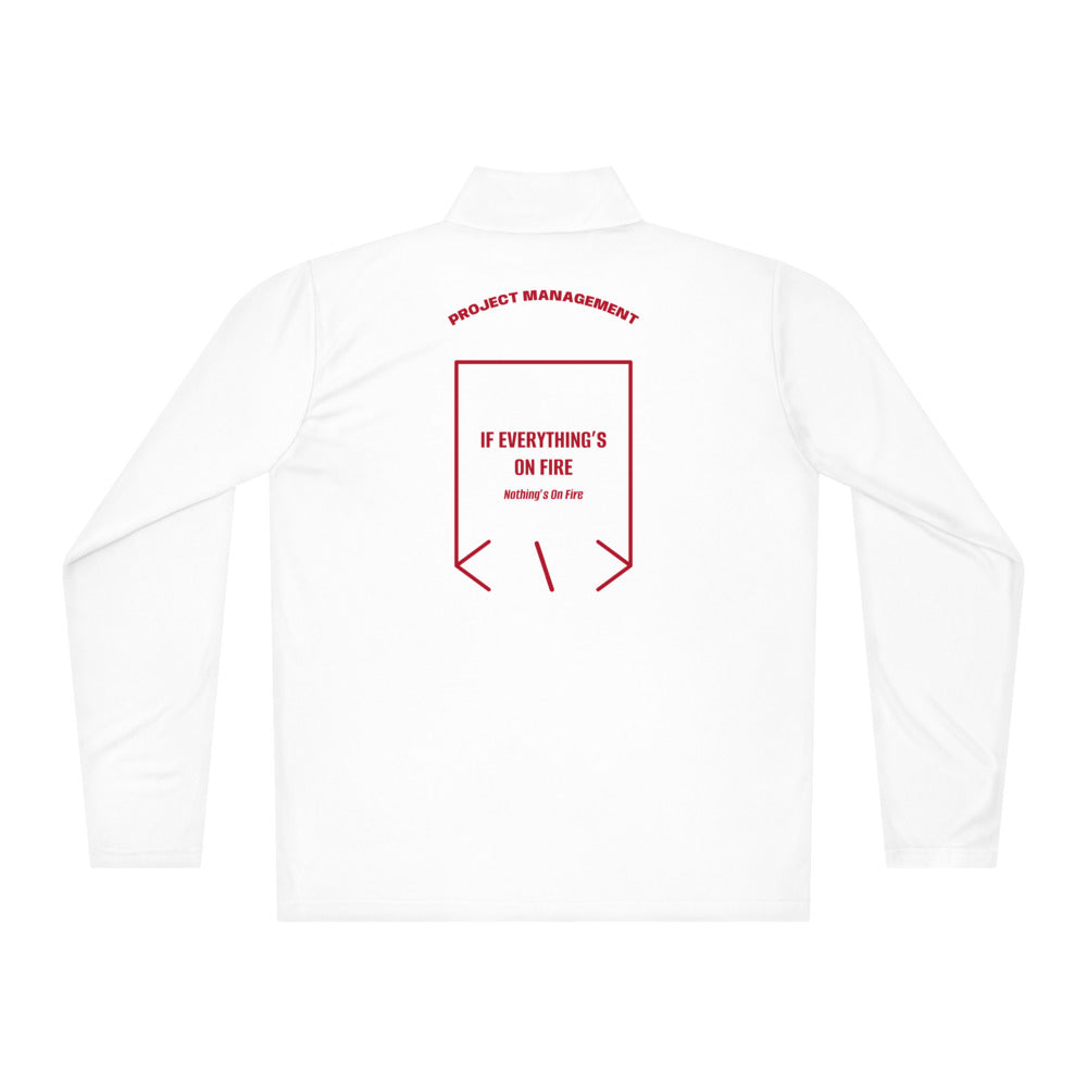 If Everything’s On Fire — White True Red back mockup