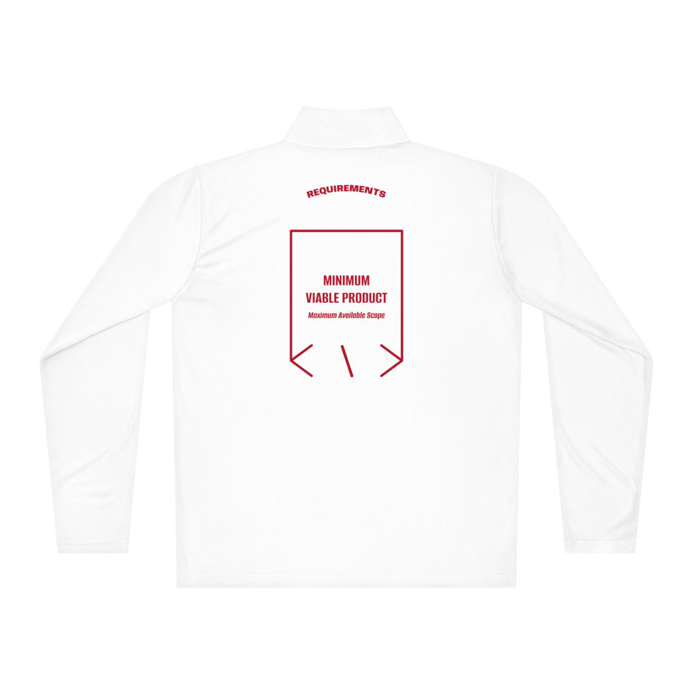 Minimum Viable Product — White True Red back mockup
