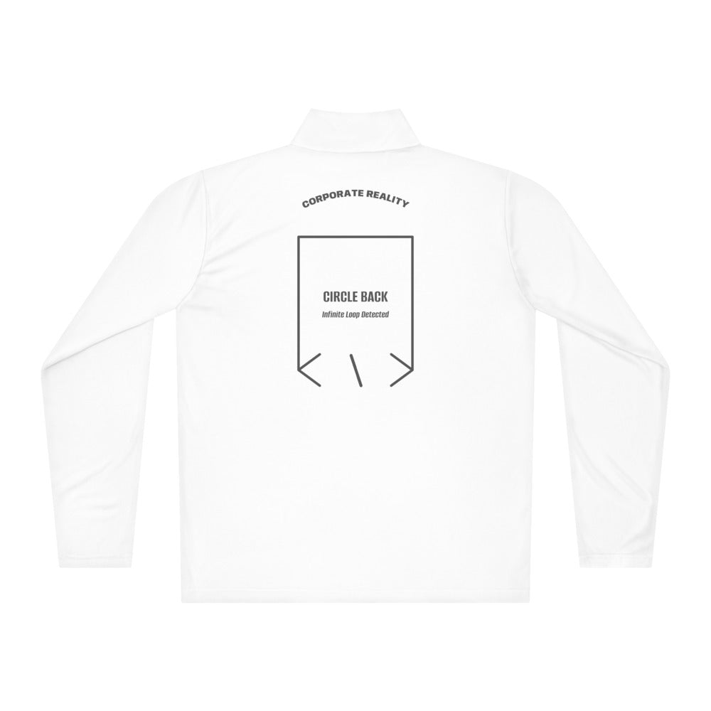 Circle Back — White Iron Grey back mockup