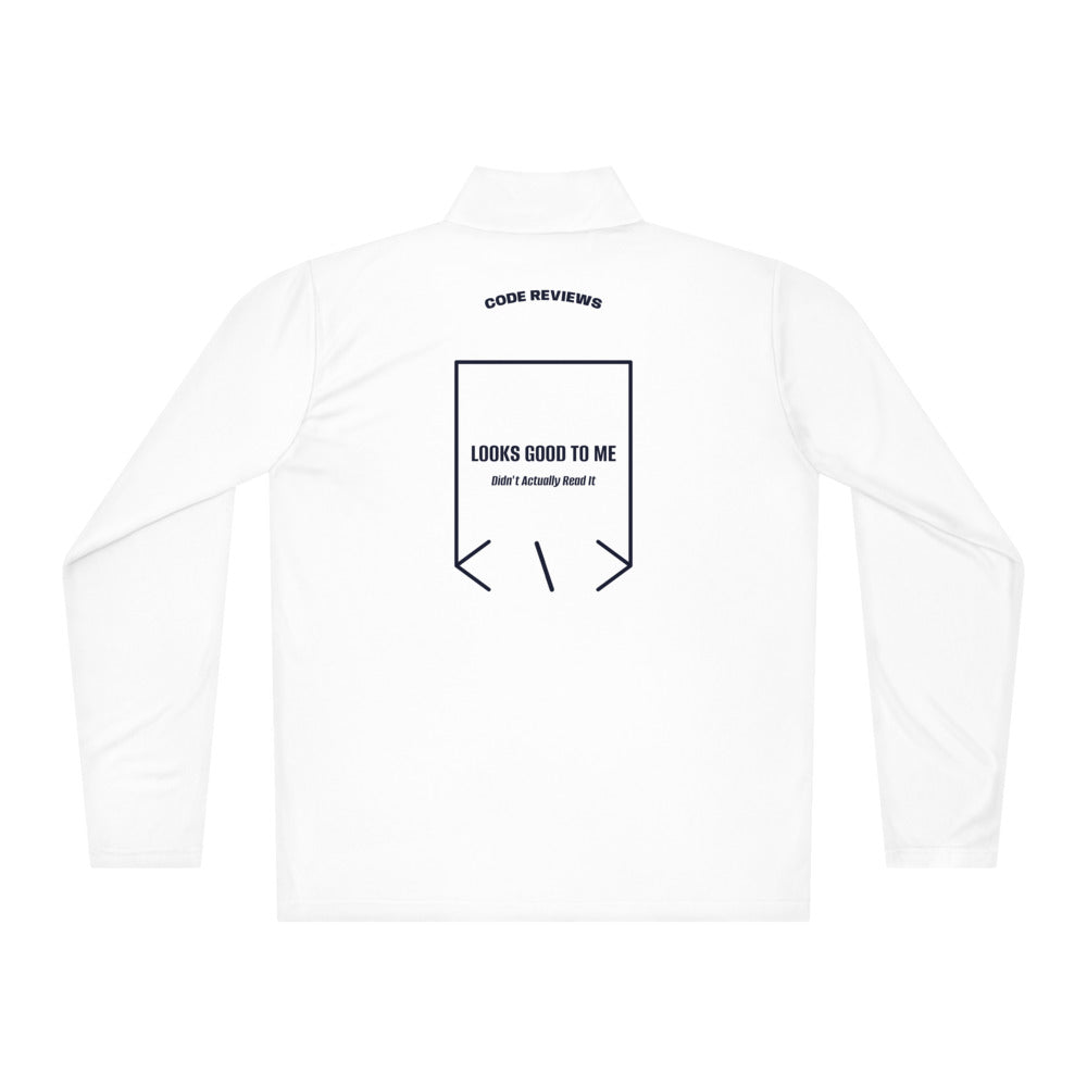 Looks Good To Me — White True Navy back mockup