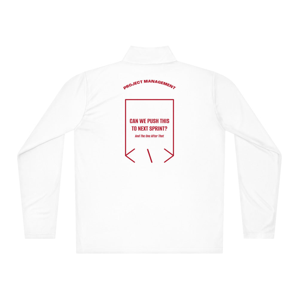 Can We Push This To Next Sprint? — White True Red back mockup