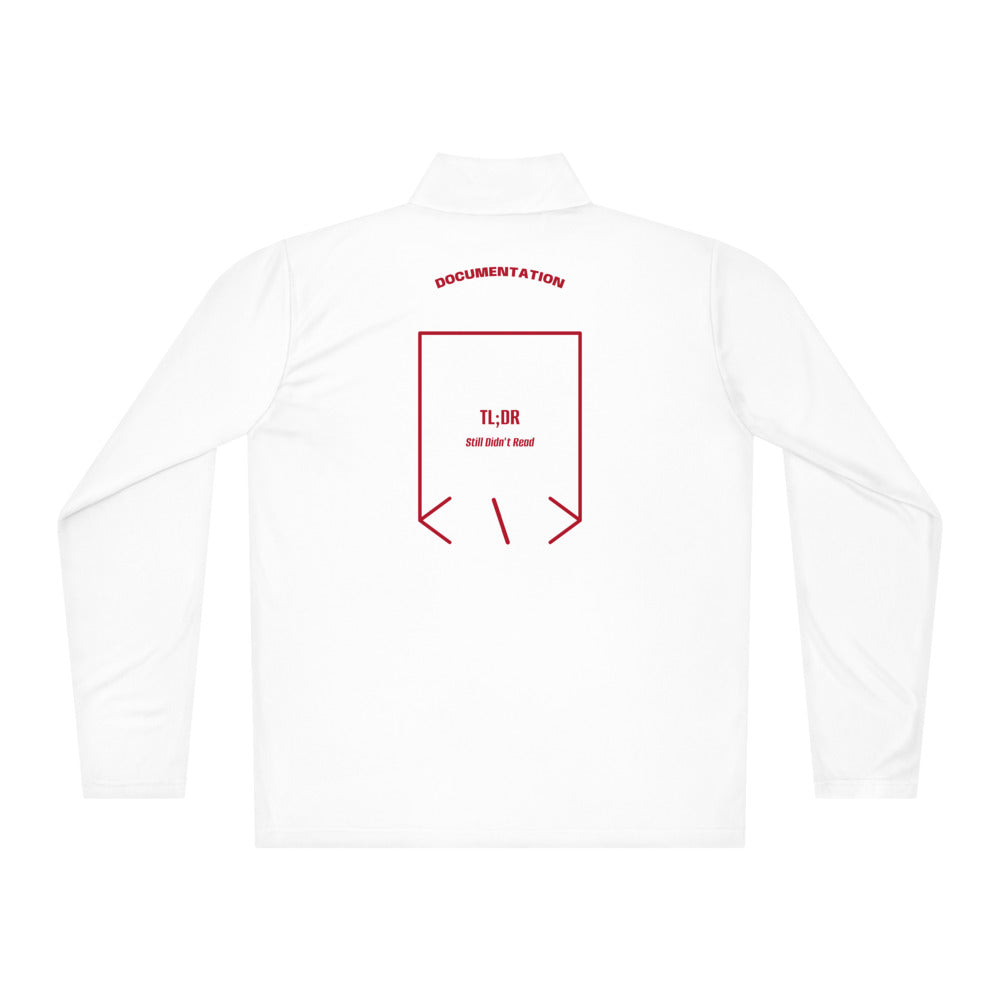 TL;DR — White True Red back mockup