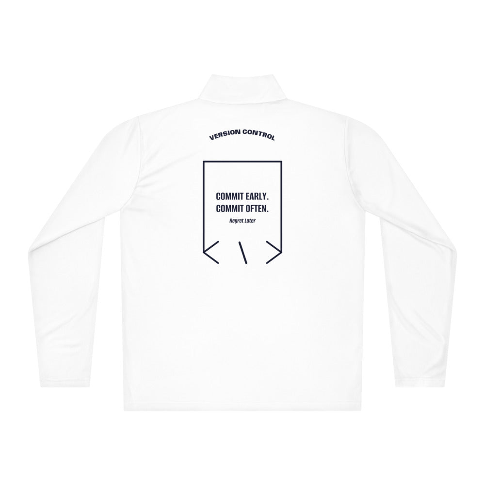 Commit Early. Commit Often. — secondary back mockup