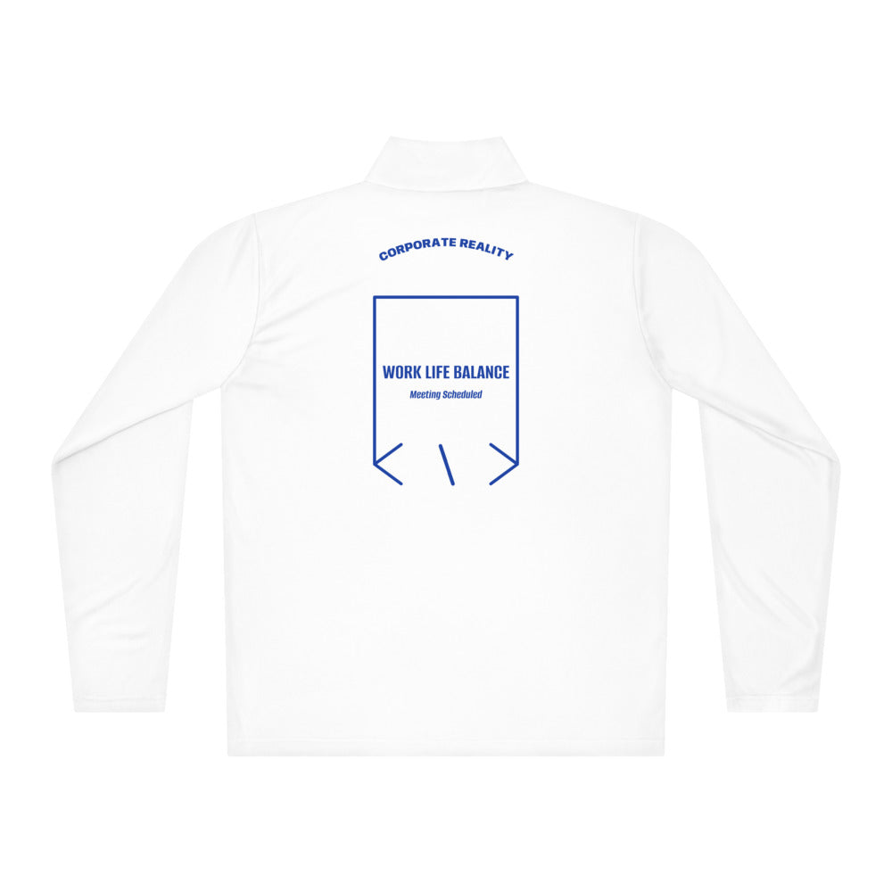 Work Life Balance — White True Royal back mockup