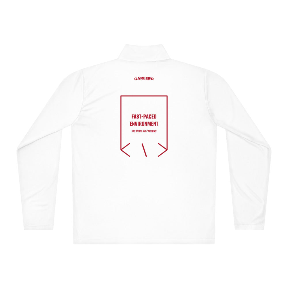 Fast-Paced Environment — White True Red back mockup