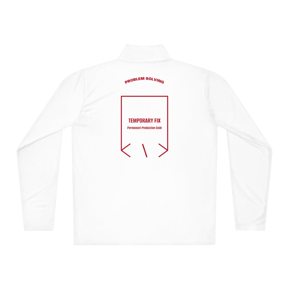 Temporary Fix — White True Red back mockup