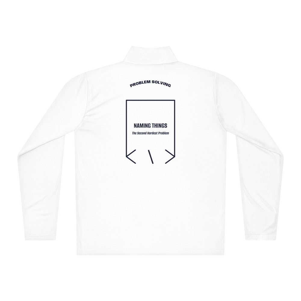 Naming Things — White True Navy back mockup