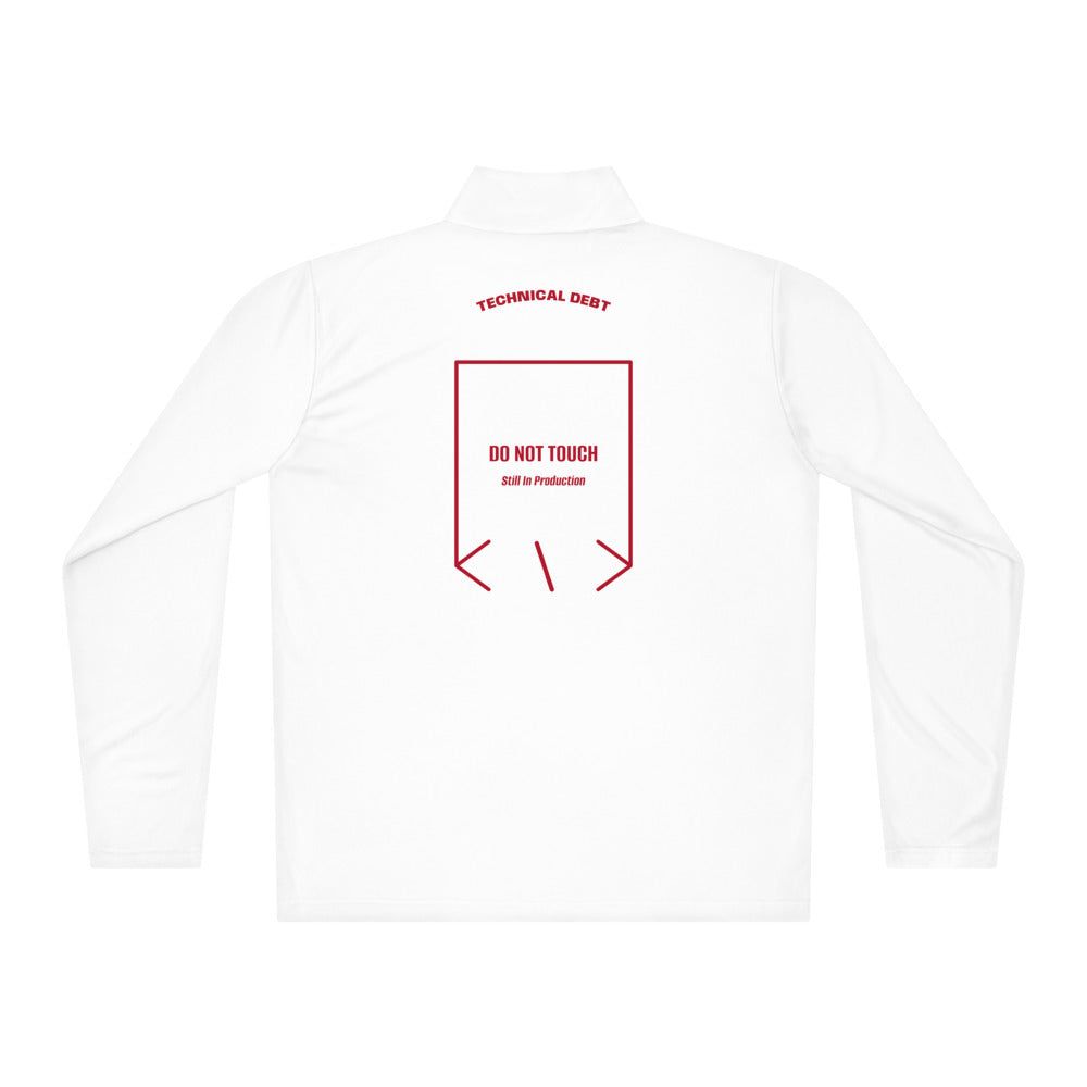 Do Not Touch — White True Red back mockup