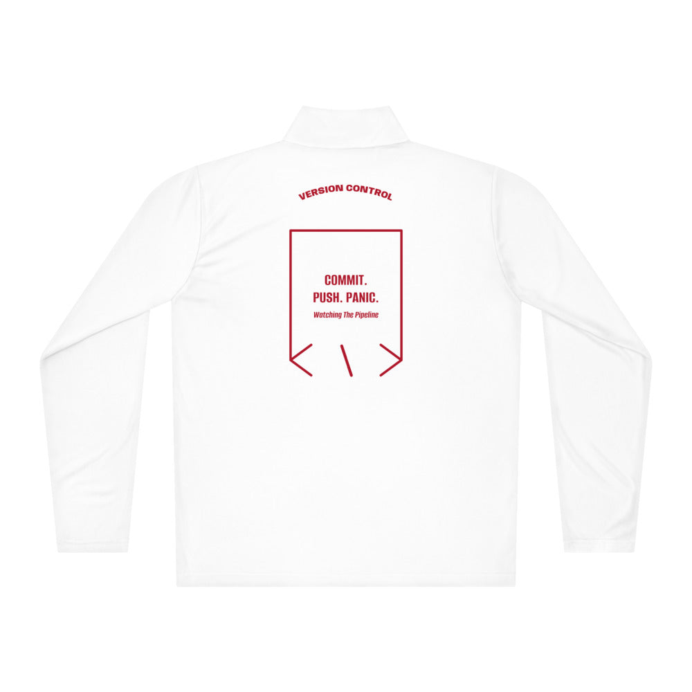 Commit. Push. Panic. — secondary back mockup