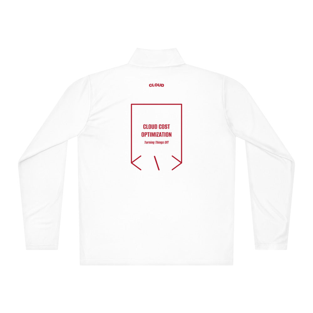 Cloud Cost Optimization — White True Red back mockup